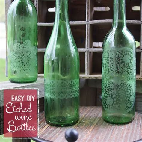 How To Etch A Design On A Wine Bottle Project The Homestead Survival