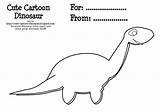 Dinosaur Coloring Cute Diplodocus Cartoon Pages Book Color Stuff Dinosaurs Sheet Grandpa Teacher sketch template