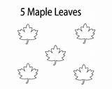 Maple Leafs Freecoloring sketch template