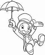 Cricket Jiminy Coloring Disney Pages Jimminy Pinocchio Tattoo Drawings Cartoon Tattoos Stuff Mural Colors Adult sketch template