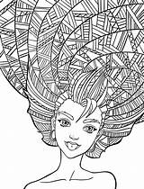 Coloring Pages Getdrawings Salon Beauty sketch template