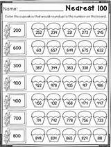 Rounding Nearest 100 Worksheets Grade Learning Distance Packet Second Preview sketch template