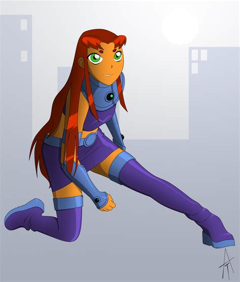 Starfire Teen Titan By Atomictiki On Deviantart