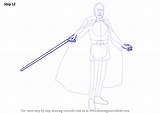Step Count Dooku Wars Star Draw Drawingtutorials101 Drawing Tutorials sketch template