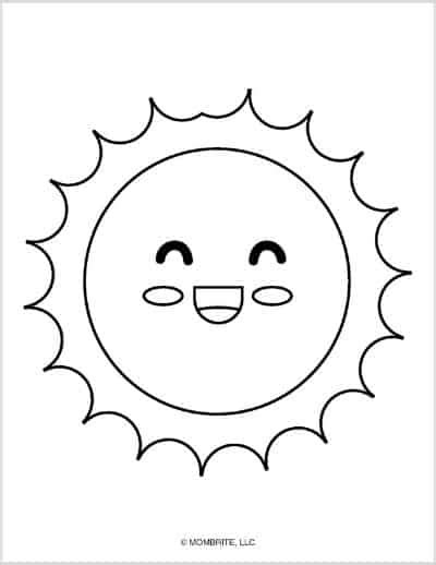 sun  printable templates coloring pages firstpalette  sun