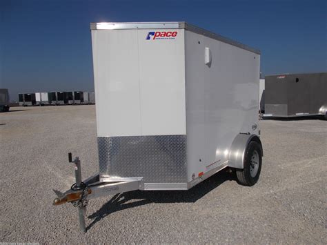 cargo trailer  pace american  aluminum enclosed cargo trailer