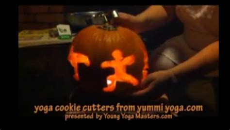 halloween yoga pumpkin warrior young yoga masters
