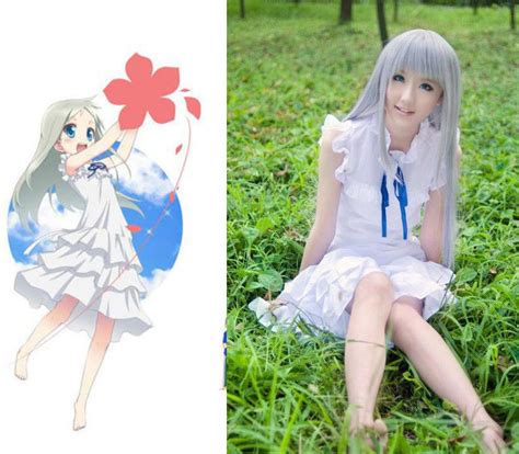 anime anohana cosplay menma honma meiko costume we still don t know the name of the flower we