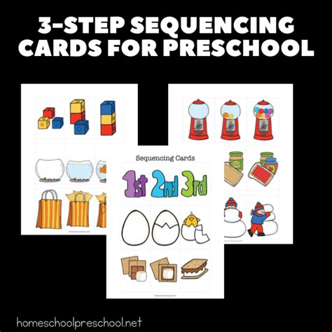 step sequencing cards printables  preschoolers