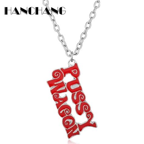 kill bill pussy wagon necklace songs letters pendant necklace women