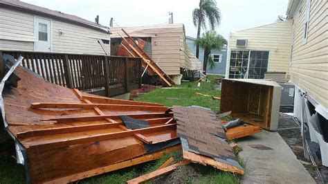 mobile home park damaged  tornado returning  normalcy