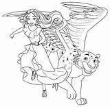 Elena Avalor Coloring Pages Kids Print sketch template