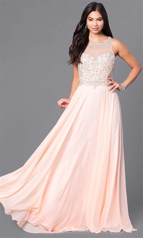 jvnx by jovani blush pink long prom dress promgirl