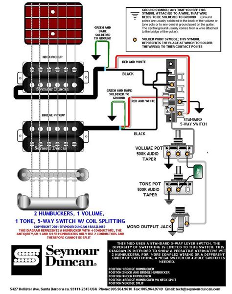 bass guitar wiring diagram  pickups
