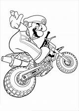 Mario Coloring Pages Kart sketch template