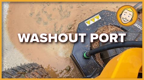 install  water washout port    turn mower  clean   deck youtube