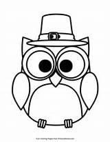 Owl Pilgrim Primarygames sketch template