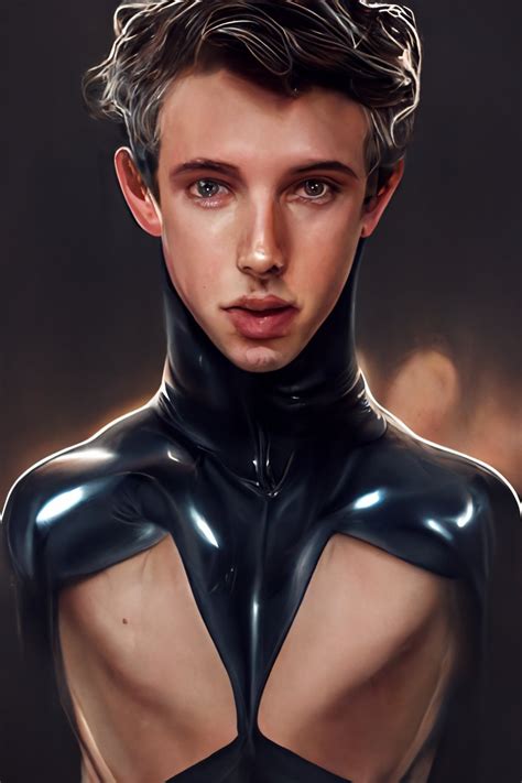 Kinky Art By Ai On Twitter Troye Sivan But He Is In A Rubber Outfit