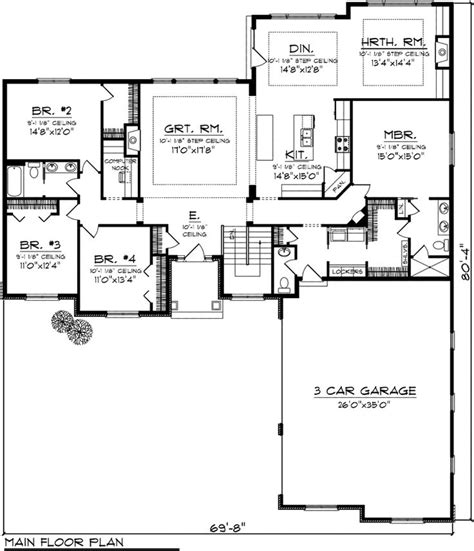ranch style homes images  pinterest ranch home plans ranch house plans  arquitetura