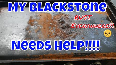 restore  rusty blackstone griddle top weekend griddle