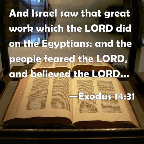 exodus   israel   great work   lord    egyptians   people