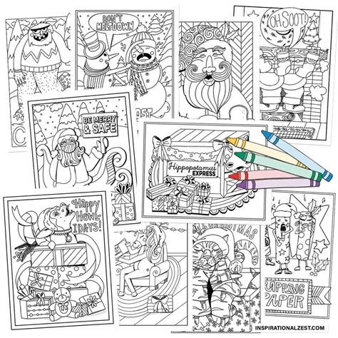 cute christmas coloring pages  kids