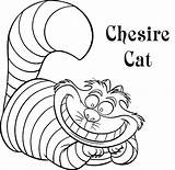 Coloring Cheshire Cat Pages Alice Wonderland Disney Ship Printable Drawing Kids Cruise Mad Caterpillar Adults Hatter Color Kitty Ever After sketch template