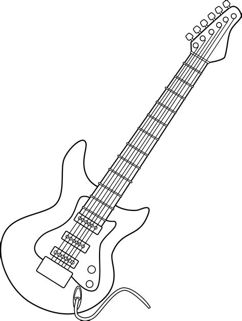 white guitar clip art cliparts