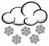 Clipart Snow Clouds Snowing Cliparts Library sketch template