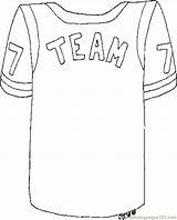 Jersey Coloring Team Printable Pages School Football Color Basketball Education Own sketch template