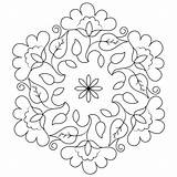 Rangoli Coloring Pages Kolam Diwali Flower Buds Printable Drawing Pattern Print Color Dots Dot sketch template