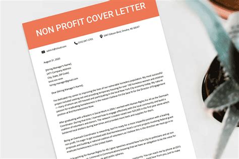 profit cover letter sample template writing tips