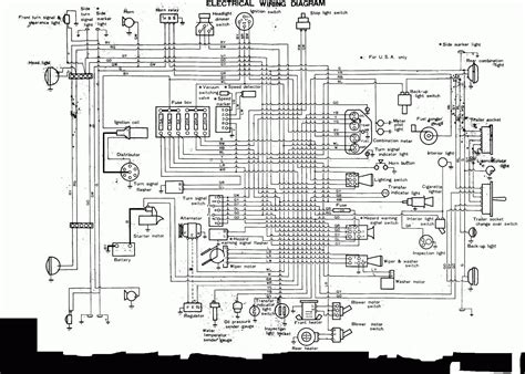 toyota   electrical wiring diagram electrical diagram trailer wiring diagram