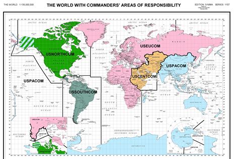 map   world  military commanders areas  responsibility