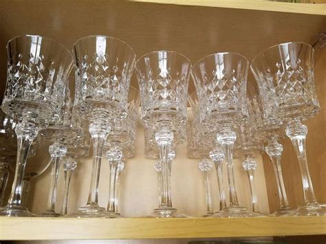 15 Fancy Crystal Stemware Wine Glasses For Sale In Denton Tx