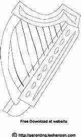 Harp Celtic Boomers sketch template