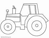 Tractor Coloring Pages Outline Printable Kids Print sketch template