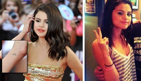 Selena Gomez S Tattoo Meanings And Pictures
