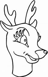 Deer Coloring Baby Pages Animals sketch template