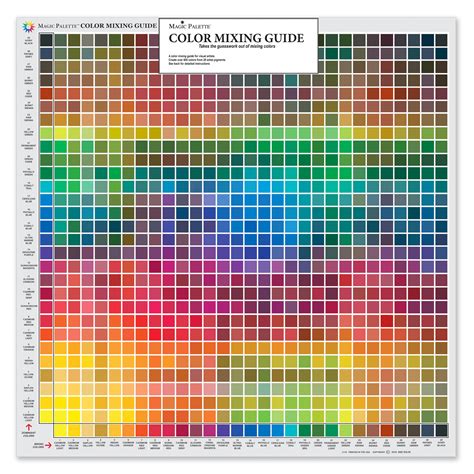 magic palette studio color mixing guide walmartcom