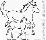 Coloring Horse Baby Pages Printable Print Animal sketch template