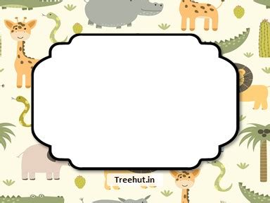 jungle free printable labels 3x4 inch name tag