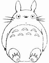Totoro Ghibli Colorier sketch template