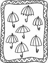 Umbrella Druckbare Wunderbar sketch template