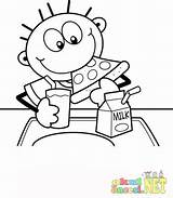 Cafeteria Coloring Pages Lunch Template sketch template