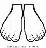 Feet Clipart Clip Illustration Coloring Template Royalty Perera Lal sketch template