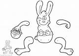 Paashaas Lapin Trekpop Conejo Marionnette Knutselen Marioneta Pascua Marionetta Marionetas Coniglietto Pasquale Puppets Creativo Jumping Pascuas Recortar sketch template
