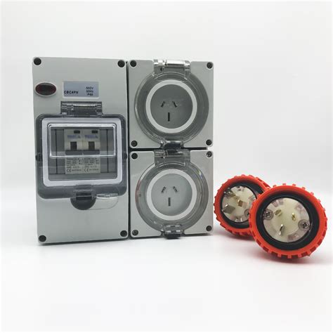 pin    amp rcd protected outlet  male plug ip outlet industrial eda