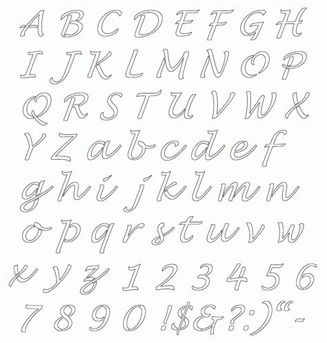 lettering templates  printable letter stencils letter