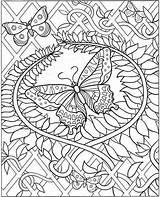 Pages Coloring Adults Intricate Printable Kids Print Adult Detailed Butterfly Colouring Christmas Flower Hard Super Animal Color Mandala Template Animals sketch template